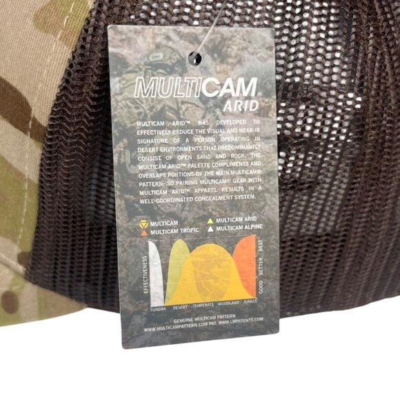 Yupoong 1St Choice Energy Services Arid Snapback Trucker Hat Mesh Brown Camo OS - Picture 6 of 10